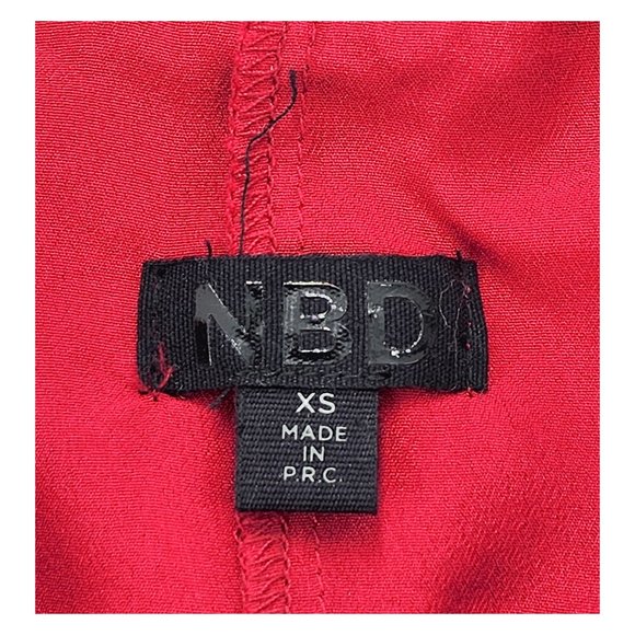 NBD Only One Lace Mini Dress in Merlot Sz XS - Picture 4 of 5